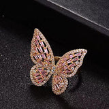 Load image into Gallery viewer, New Design Butterfly Design Zirconia Diamond Ring For Woman