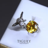 Load image into Gallery viewer, AAA Grade Zirconia Diamond Ring Bird for Women
