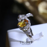 Load image into Gallery viewer, AAA Grade Zirconia Diamond Ring Bird for Women